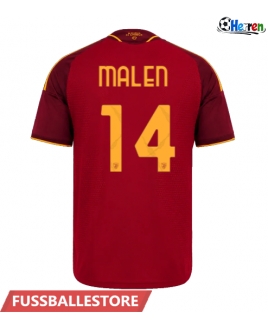 Günstige AS Roma Donyell Malen #14 Heimtrikot 2026-27 Kurzarm